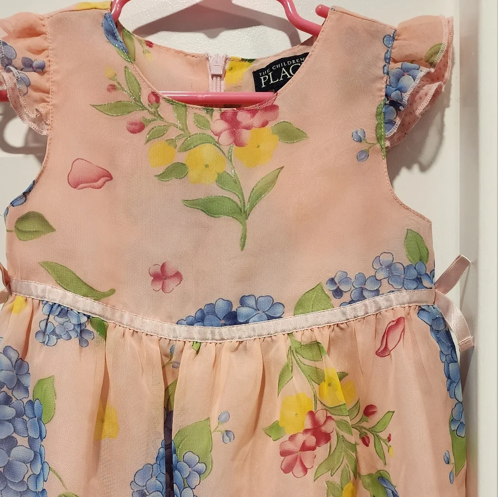 The Children's Place Pink Ruffled Tiered Y2K Sundress - Picture 3 of 7